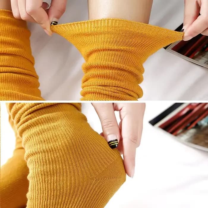 Chaussettes pour femmes jaune uni pour femmes