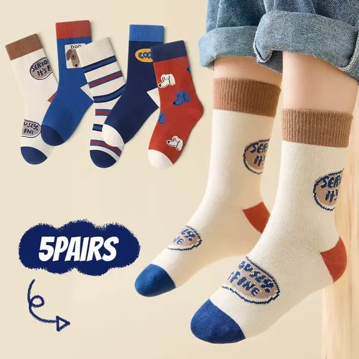 5 paires de chaussettes pour enfants