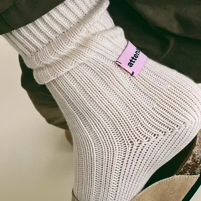 1 Paire de Chaussettes Tendance Épaisses Automne-Hiver