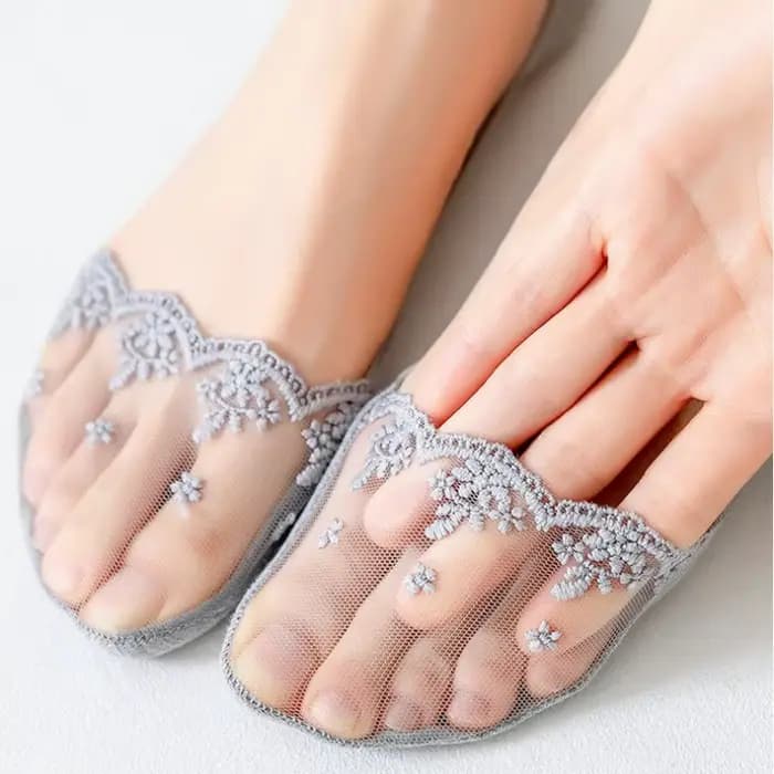 Chaussettes invisibles en dentelle pour femmes