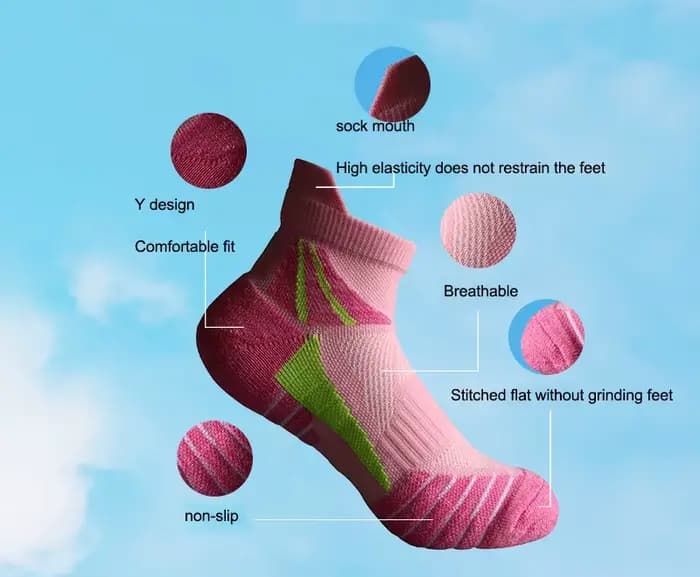 Chaussettes de sport courtes pour femmes