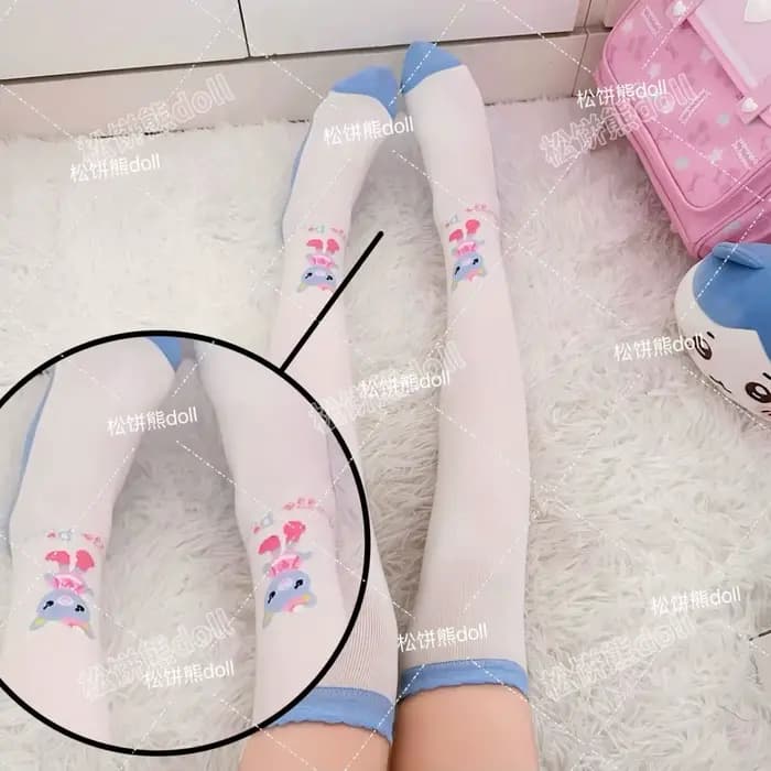 Chaussettes hautes japonaises, dessin animé Mp, douce fille, vêtements assortis avec tout, accessoires Y2k, chaussettes Kawaii assorties avec tout