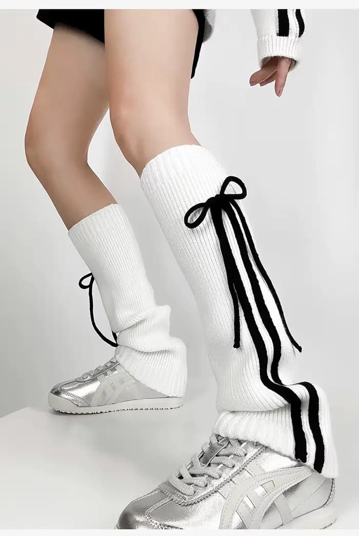 Jambières chaussettes tricotées pour femmes