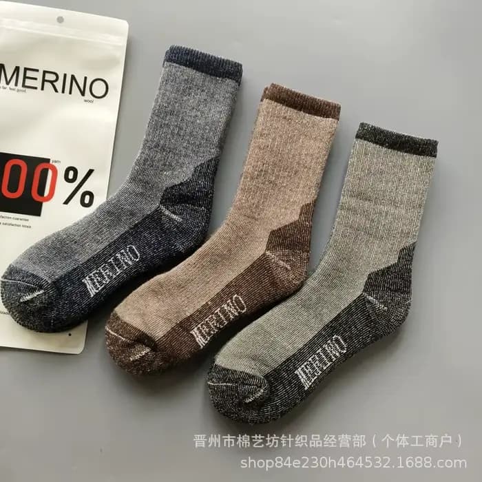 Chaussettes 100% laine mérinos