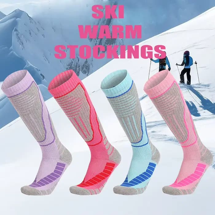 1 paire thermique hiver coton femmes chaussettes de Ski enfants