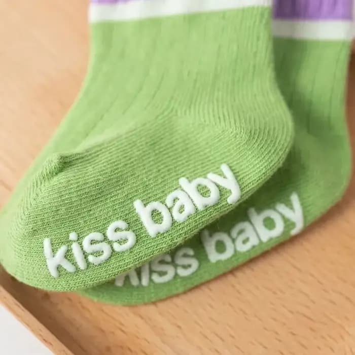 Chaussettes courtes en coton pour nouveau-né