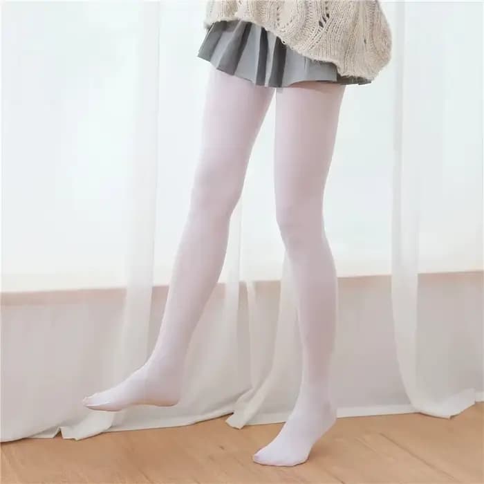 120D Lolita cuisse haute bas lait blanc