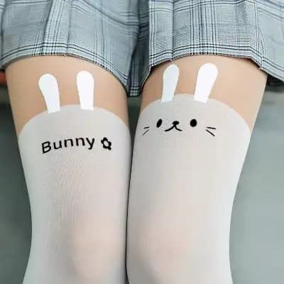 Collants fille ours chat mignon nœud