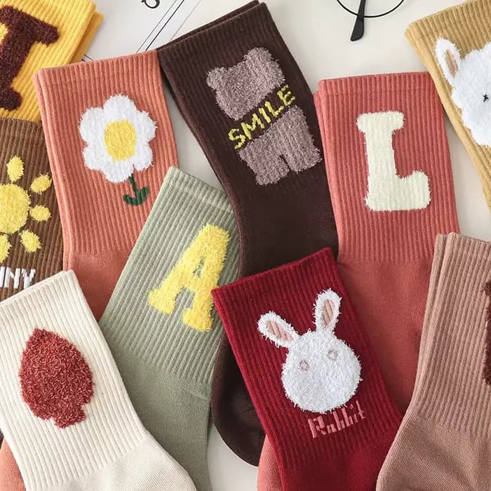 Chaussettes imprimées pour femmes