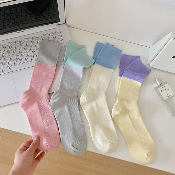 Chaussettes double illac ultra fines pour femmes