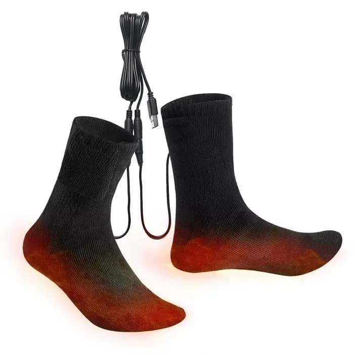 Chaussettes chauffantes électriques rechargeables USB