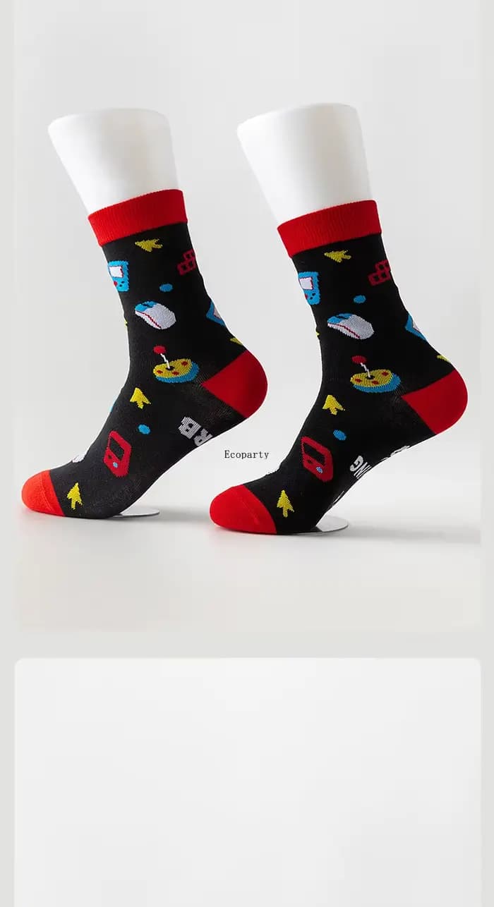 Chaussettes drôles de joueur pour hommes