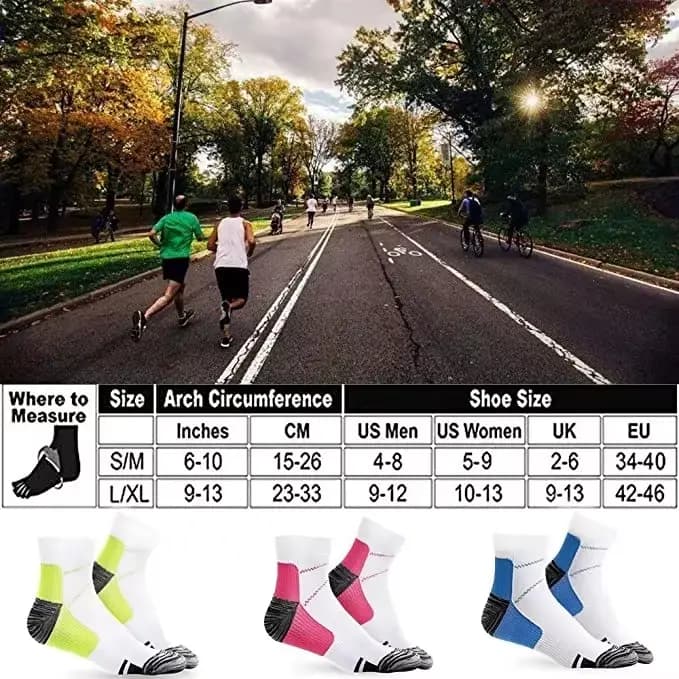 Chaussettes de Compression de pied pour hommes et femmes