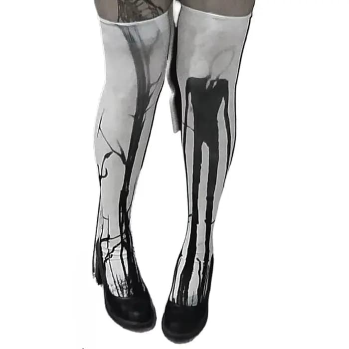Chaussettes longues Y2k blanches sexy