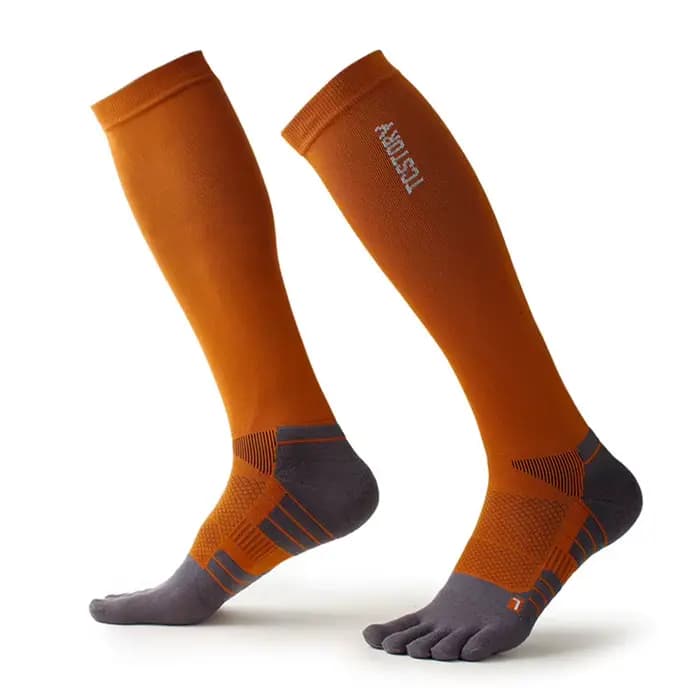 1 paires de chaussettes de Sport à orteils pour hommes COOLMAX