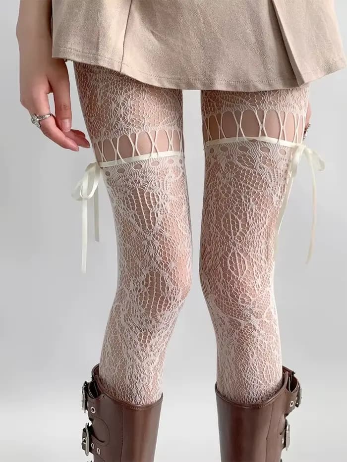 Collants beiges pour femmes
