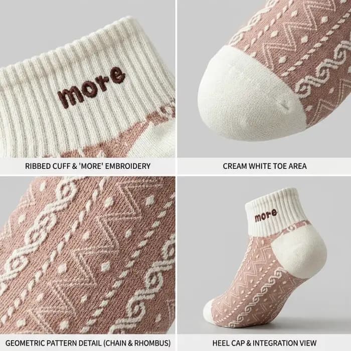 10 paires (5 paires) de chaussettes mi-mollet pour femme