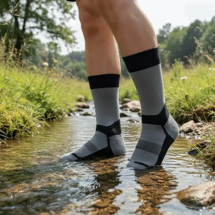 Chaussettes chaudes épaisses pour hommes, imperméables, confortables, évacuant l'humidité, chaussettes de ski, respirantes, Anti-usure, pour pataugeoire, Sports aquatiques