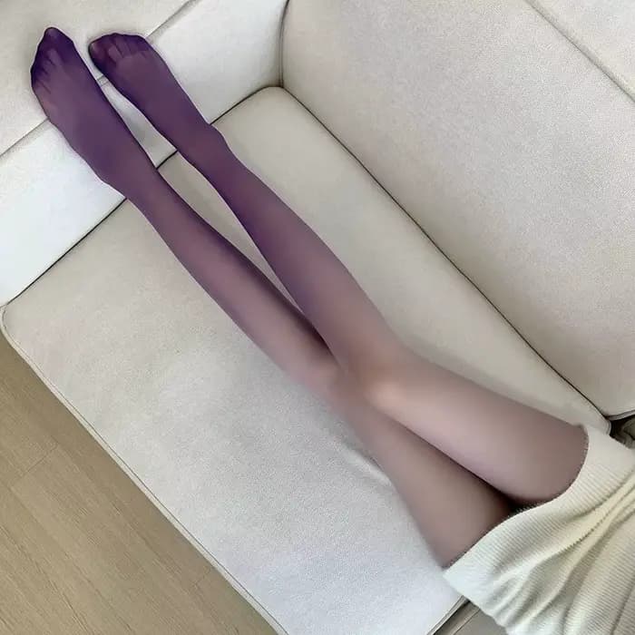Collants violets dégradés pour femmes