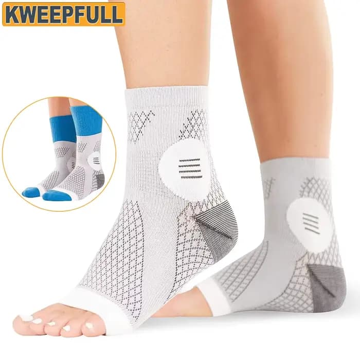 1 paire de chaussettes de neuropathie-thérapie de neurite périphérique Compression diabétique bout ouvert manchons de