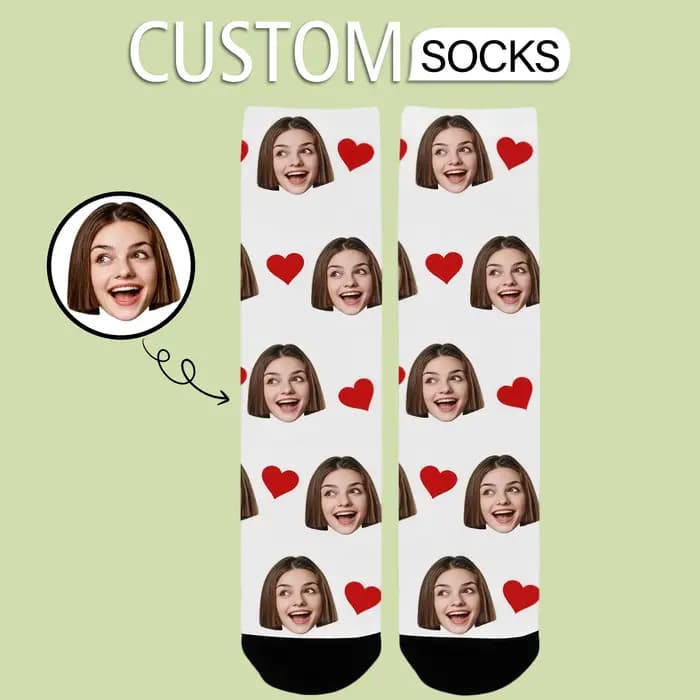Chaussettes personnalisées avec photo