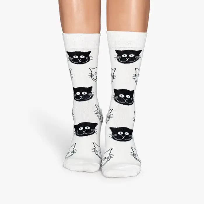 Chaussettes colorées en coton pour femmes