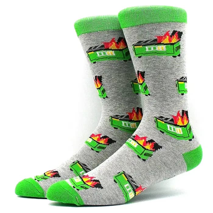 Chaussettes Jacquard amusantes unisexes avec motifs de nourriture animale