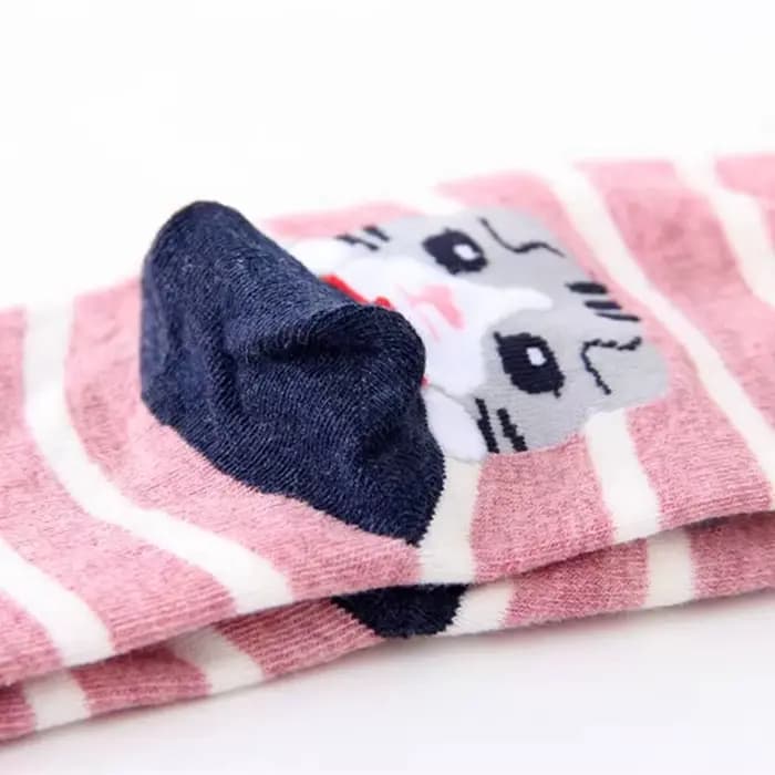 5 paires de chaussettes pour femmes avec motifs de chats