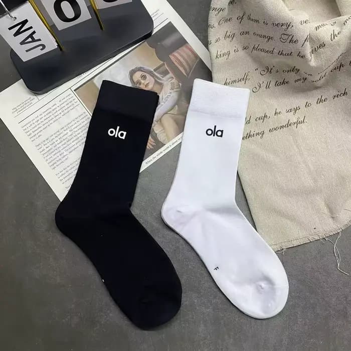 [2 paires] Nouvelles chaussettes classiques 2026 – Chaussettes mi-mollet en pur coton antibactérien de luxe de haute qualité