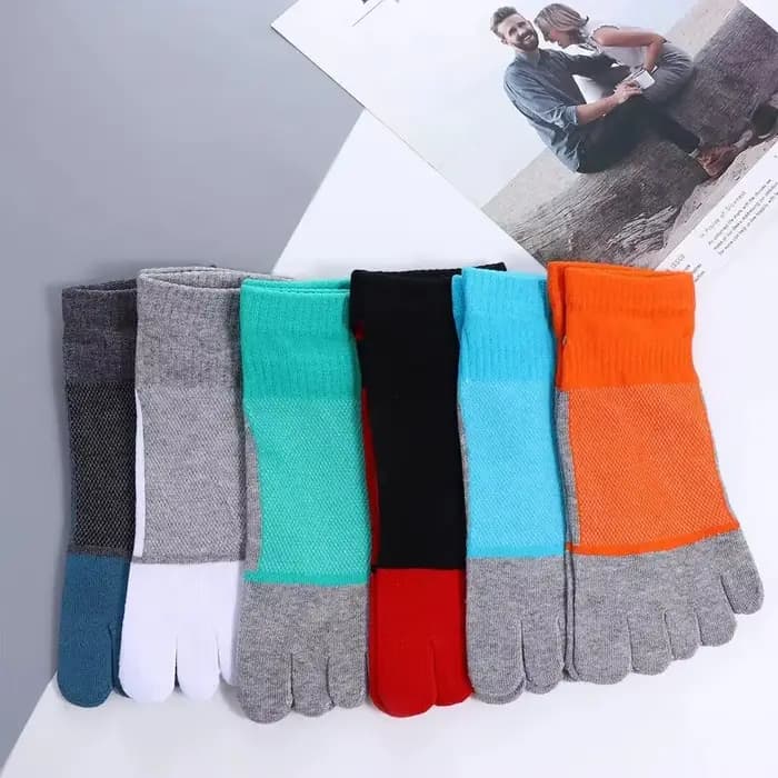 Chaussettes de sport à cinq doigts pour hommes