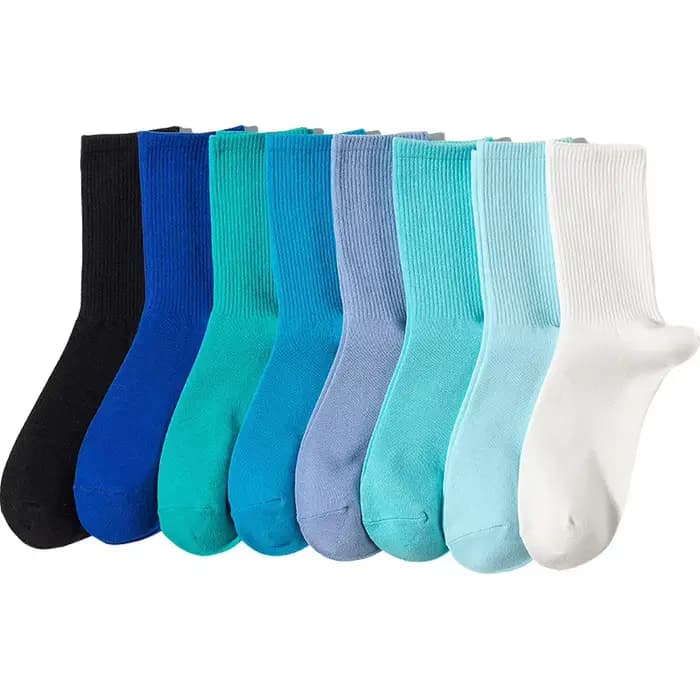 1 paire de chaussettes bleues pour femmes