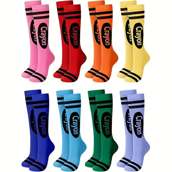 1 paire de chaussettes aux couleurs aléatoires