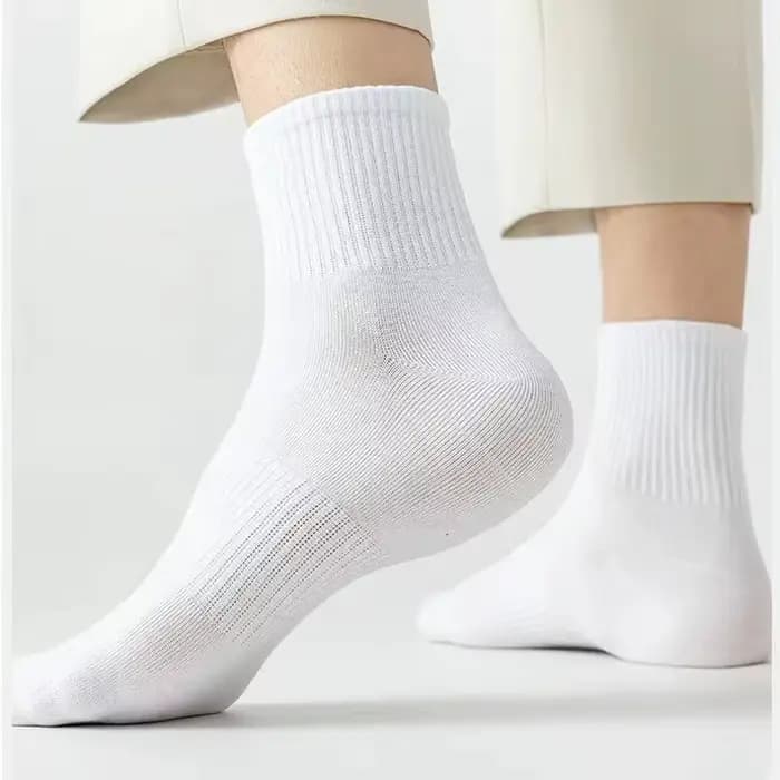 10/20 paires de chaussettes de sport à col rond de couleur unie neutre, absorbant la sueur, respirantes, douces et confortables, pour couple, printemps et été