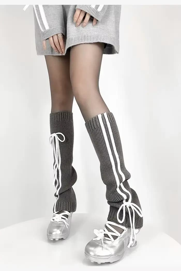 Jambières chaussettes tricotées pour femmes