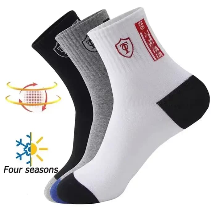 Bas de sport en coton respirant pour hommes
