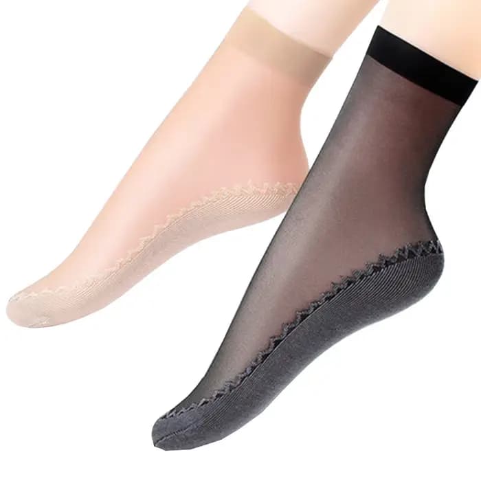 Chaussettes souples en velours pour femme