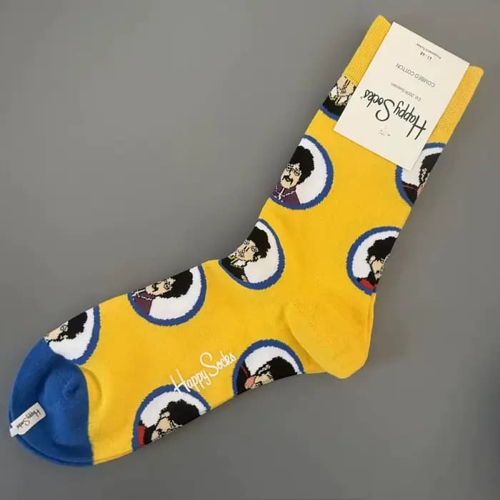Happy chaussettes mode hommes mi-tube coton
