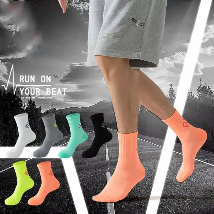 Chaussettes de course en plein air unisexes pour hommes et femmes, Tube central, sport à séchage rapide, Marthon, équitation, Fitness, entraînement, équipe