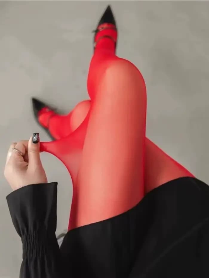 Collants rouges Angola pour femmes