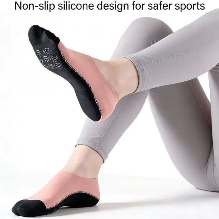 1 paire de chaussettes de yoga pour femmes