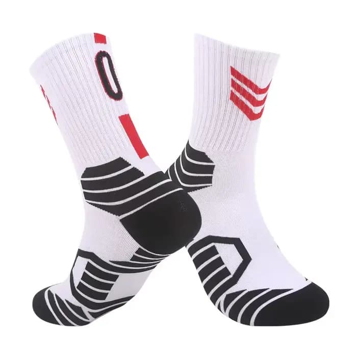 Chaussettes de basket-ball mi-baril coton
