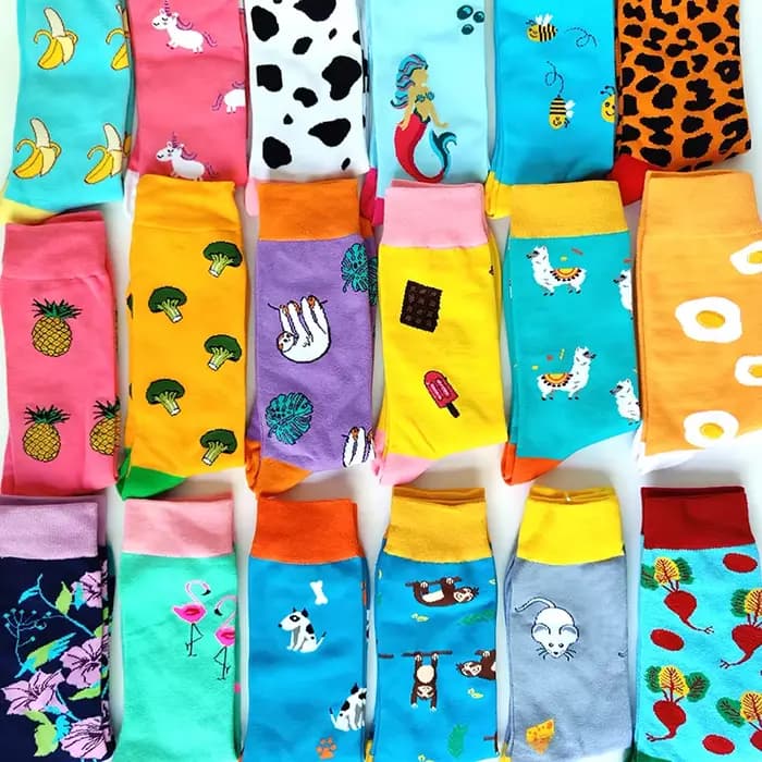 Heureux chaussettes drôles Cool coloré hommes