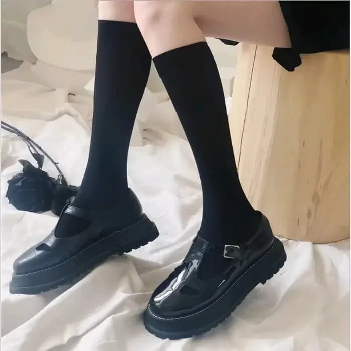 Bas blancs Lolita pour fille douce