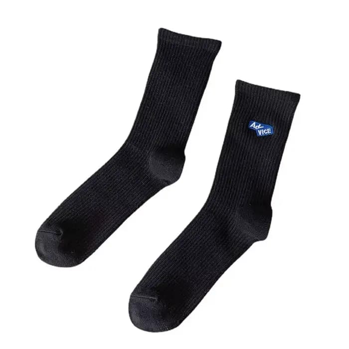 Chaussettes brodées de lettres pour hommes