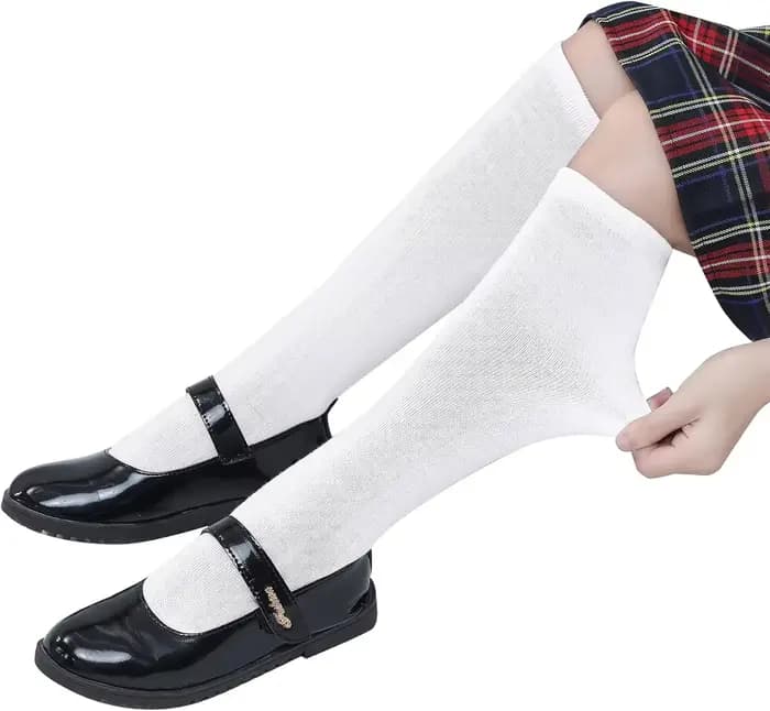 Chaussettes hautes en coton pour enfants