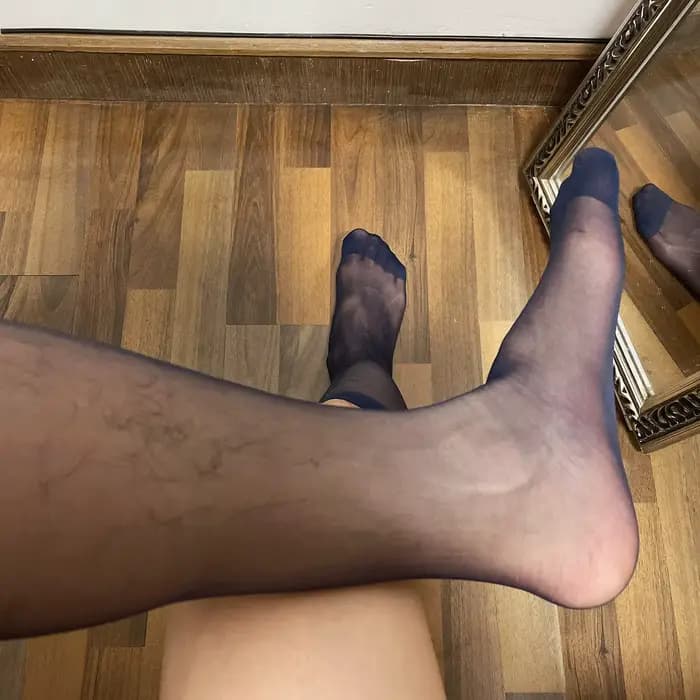 Bas transparents pour hommes