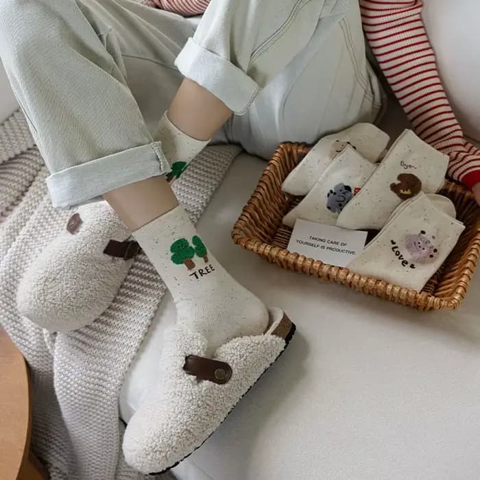 Chaussettes Kawaii d'urgence pour femmes