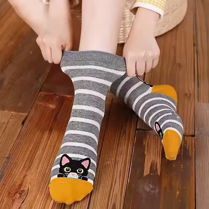 Femmes chaussettes motif Animal coton