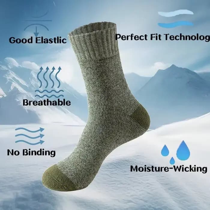 5/10 paires de chaussettes en laine mérinos pour hommes et femmes
