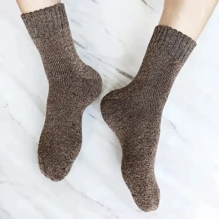 5 paires de chaussettes en laine pour hommes